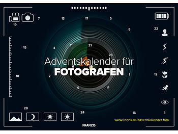 FRANZIS Adventskalender für Fotografen 2018 mit Fotozubehör, Software & eBooks