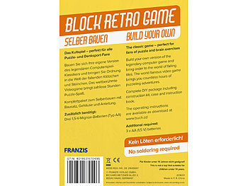 FRANZIS Block-Retro-Game zum Selberbauen, Bausatz zum Zusammenstecken
