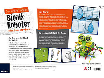FRANZIS Roboter-Bausatz "Der kleine Hacker - Bionik-Roboter" mit Begleitbuch