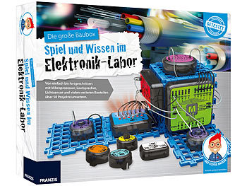 FRANZIS Elektro-Bausatz "Die große Baubox: Spiel & Wissen im Elektronik-Labor"