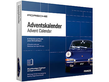 FRANZIS Adventskalender Porsche 911, 6-teiliger Bausatz mit Sound-Modul, 1:43