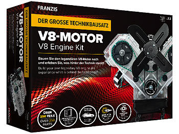 Modellbau-Satz: FRANZIS Der große Technik-Bausatz V8-Motor, Maßstab 1:3