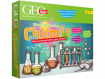 forschen Research Erforschen Technik Spiele Explorer Entdecker Explorations Schulkinder: Geolino Experimentierbox "Chemie"
