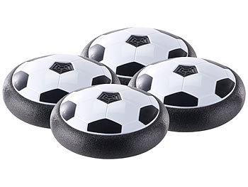 Playtastic Schwebender Luftkissen-Indoor-Fußball mit Möbelschutz, 4er-Set