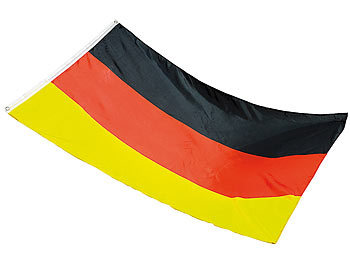 PEARL Deutschlandfahne 150 x 90 cm aus reißfestem Polyester