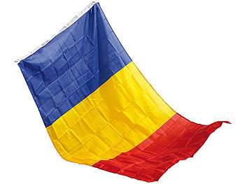 PEARL Länderflagge Rumänien 150 x 90 cm aus reißfestem Nylon