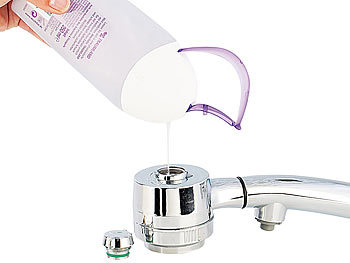 newgen medicals Wellness- & Massage-Duschset: Duschkopf & 3 Aufsätze