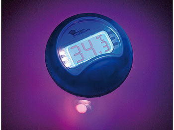 newgen medicals Digitales 3in1 Bade-Thermometer "Relax" mit Wasserlichtspiel