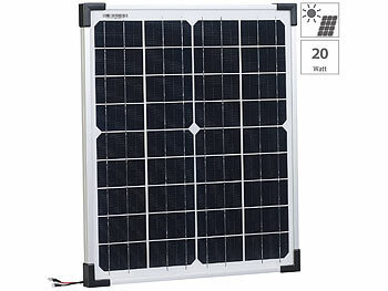 Solarpanel mit Akku, Laderegler und 230-V-Wandler Solarkonverter