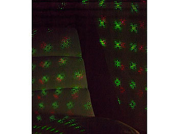 Disco Laser Licht Laser-Show Discolicht mit Grün-&Rot Laser und Klang-Steuerung 