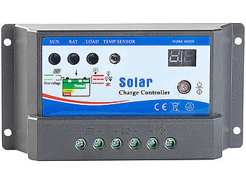 revolt Solar-Laderegler für 12-V-Solarstrom-Systeme bis 10 A