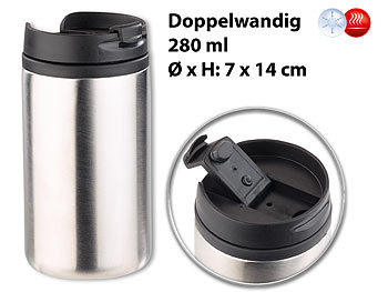 Edelstahl Thermo Becher Tasse Kaffeetasse Doppelwandige Isolierkaffeetassen