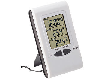 LCD Digital Funk Thermometer Innen- einfach Außentemperaturmessgerät 