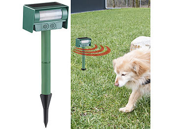 Solar-Ultraschall-Tiervertreiber gegen Hund Ton