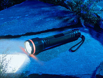 KryoLights Cree-LED-Taschenlampe mit Alu-Gehäuse, 10 Watt, 950 Lumen, IP65