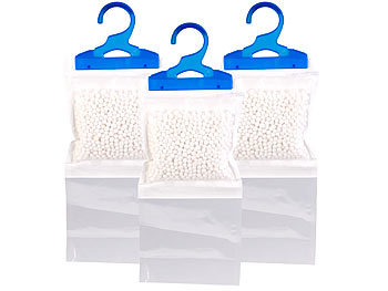Luftentfeuchter für Schrank: Sichler 3er-Set XL-Kleiderschrank-Entfeuchter zum Aufhängen, je bis zu 450 ml
