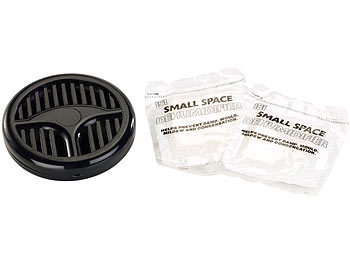 Lescars Luftentfeuchter Pkw: Auto-Luftentfeuchter mit 2 Granulat-Packs, je  40 g, 3er-Set (Auto-Entfeuchter mit Nachfüllpacks)