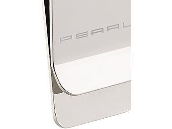 PEARL 4er-Set Geldschein-Klammern aus rostfreiem Edelstahl