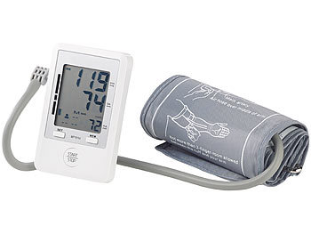Blutdruckmessgerät: newgen medicals Medizinisches Oberarm-Blutdruck-Messgerät, Speicher für 180 Messungen