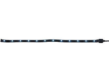 Lunartec SMD-LED-Streifen superflach und flexibel, weiß