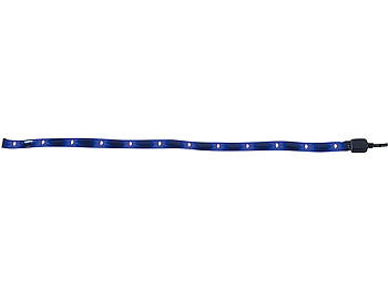 Lunartec SMD LED Streifen superflach & flexibel - Blau