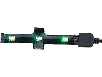 Lunartec SMD-LED-Crossverbindung - RGB per Infrarot steuerbar