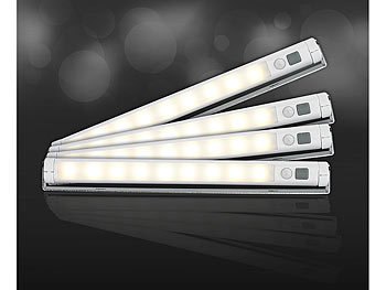 Mini LED Unterbauleuchte Lichtleiste Batterie Bewegungsmelder Dämmerungssensor 