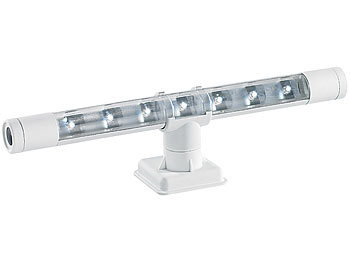 Küchenleuchte: Lunartec Flexible warmweiße 4in1-LED-Unterbauleuchte, weiß