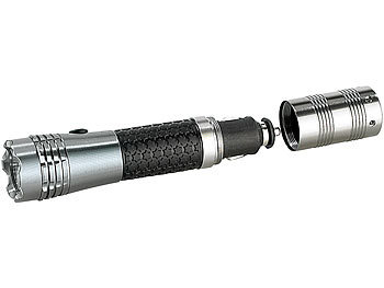 Lunartec Kfz  Akku Taschenlampe, 1 Watt LED, 12V-Zigarettenanzünder Anschluss