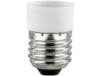 Lampensockel-Adaptern von  E27 zu E14 Fassung Farbe Weiss 