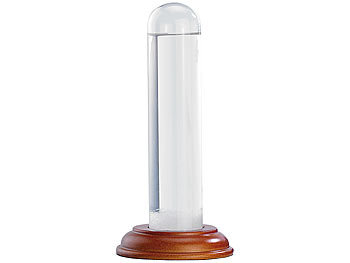 Fitzroy Wetterstation: PEARL FitzRoy-Sturmglas (Barometer) aus echtem Glas, 17 cm