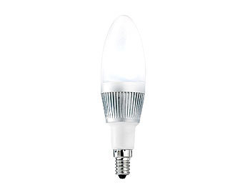 Luminea Energiespar-LED-Lampe m. 3x1W-LEDs E14 Candle, kaltweiß, 210lm