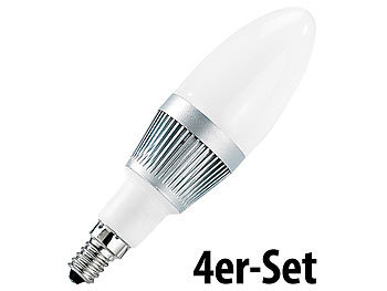 Luminea Energiespar-LED-Lampen m. 3x1W-LEDs,E14,kaltweiß,210 lm,4Stk.