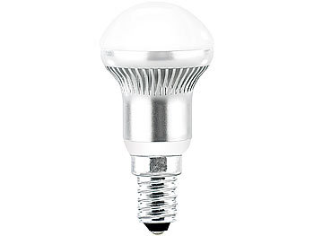 Luminea 3x1W-LED-Energiesparlampe, R50, E14, kaltweiß, 185 lm, 4er-Set