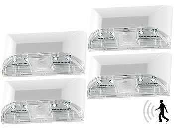 Automatische LED-TÃ¼rbeleuchtung mit PIR-Sensor im 4er-Set / TÃ¼rschlossbeleuchtung