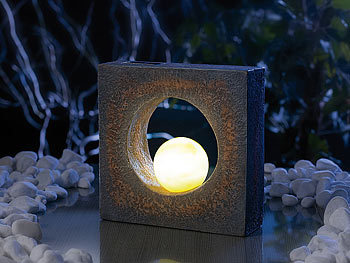 Lunartec Eindrucksvolle Skulptur mit Solar-LED-Beleuchtung