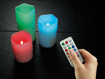 LED Kerzen mit Fernbedienung und Farbwechsel