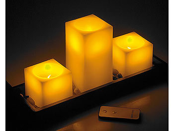 LED-Kerzen mit Flackereffekten