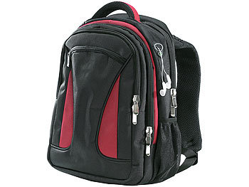 Xcase Notebook-Rucksack mit XL-Stauraum & MP3-Player-Tasche