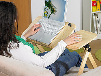 General Office Notebook-Arbeitstisch "Pine Wood" mit USB-Cooler