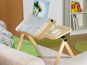 General Office Notebook-Arbeitstisch "Pine Wood" mit USB-Cooler