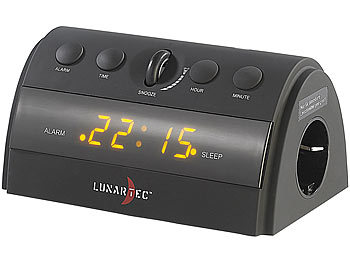 Uhrenwecker: Lunartec Licht-Wecker "Sunrise" mit Anschluss für die Nachttischlampe