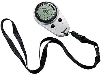 Semptec Digitaler Kompass mit Stoppuhr und Thermometer