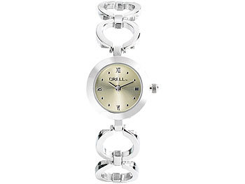 Crell Elegante Armbanduhr für Damen, rund
