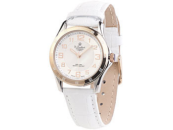 St. Leonhard SWISS MADE Damen-Armbanduhr wasserdicht, roségold, Versandrückläufer