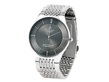 Herren-Armbanduhr aus Edelstahl, spritzwassergeschÃ¼tzt (3 atm) / Armbanduhr