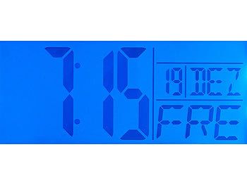infactory Seniorenwecker, Zusatz-Alarmen, großes LCD-Display (Versandrückläufer)