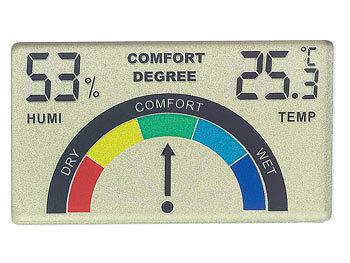 Thermometer mit Feuchtigkeitsanzeige