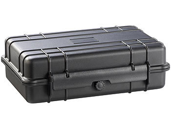 Navaris Wasserdichter Kamerakoffer mit Würfelschaum 23,5 x 19 x 11,2cm Aufbewahrungsbox Schutzkoffer mit Design Universal Outdoor Kamera Case 