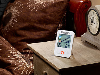 3,2" LCD Digital Feuchtemessgerät Uhr Home Thermometer Hygrometer NEW A3DE 